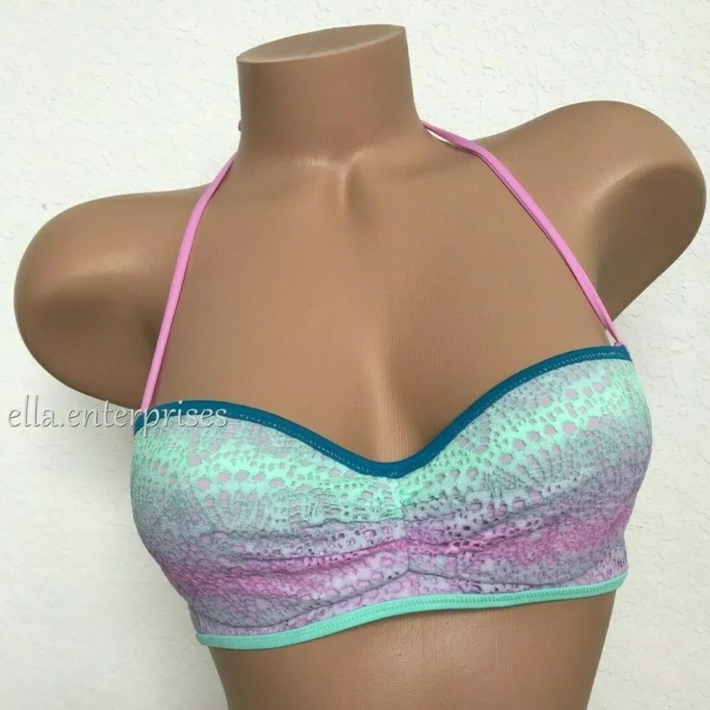 VS Cool Ombre Lace The Getaway Halter Bikini Top